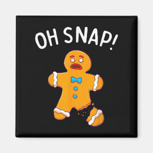 Gingerbread Man Oh Snap Weihnachten Weihnachtsgebä Magnet