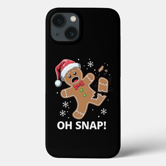 Gingerbread Man Oh Snap Weihnachtskeks Case-Mate iPhone Hülle (Rückseite)