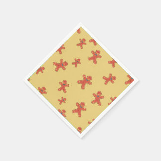 Gingerbread Man Pattern Serviette