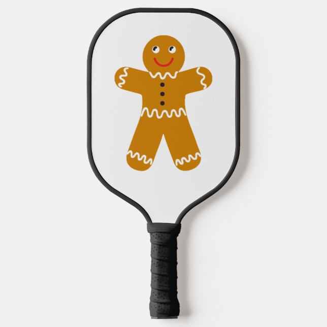 Gingerbread Man Pickleball Schläger (Vorderseite)