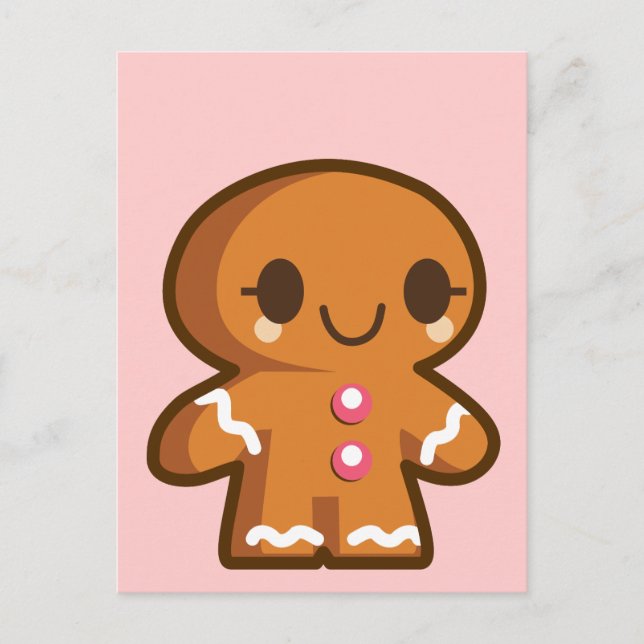 Gingerbread Man Postkarte (Vorderseite)