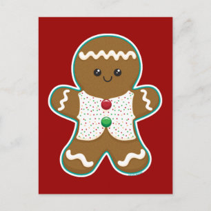 Gingerbread Man Postkarte
