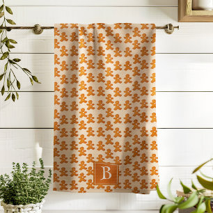 Gingerbread Man Skandinavien Mongogram Fun Holiday Geschirrtuch