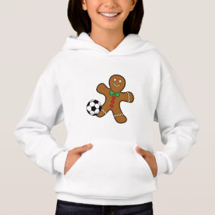 Gingerbread Man spielt Fußball Hoodie