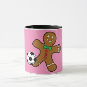 Gingerbread Man spielt Fußball Tasse