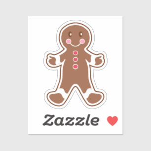 Gingerbread Man Sticker