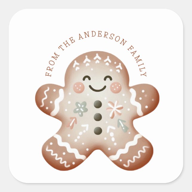 Gingerbread Man Sticker (Vorderseite)