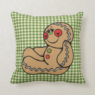 Gingerbread Man Throw Kissen