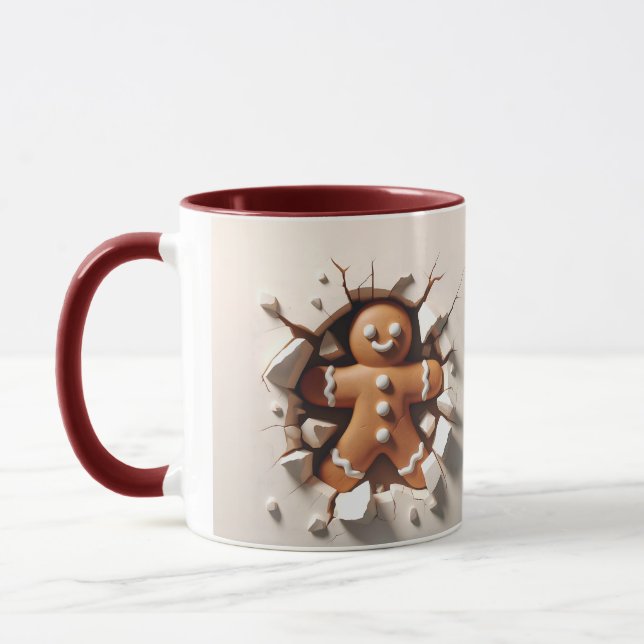Gingerbread Man Weihnachten Tasse (Links)