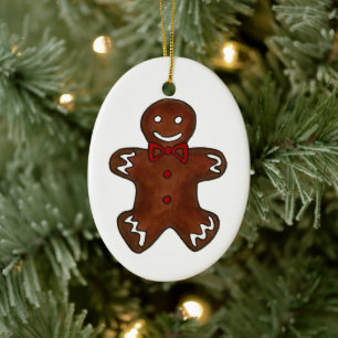 Gingerbread Man Weihnachtsfeiertag Backkost Keramik Ornament