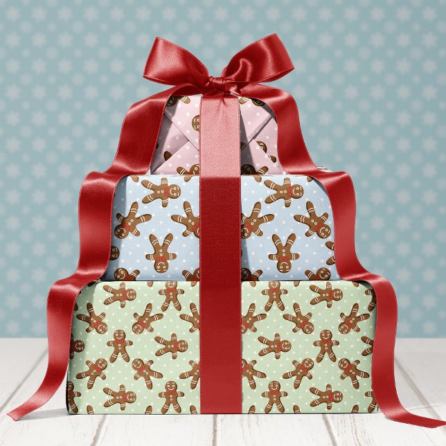 Gingerbread Man Weihnachtskoch Geschenkpapier Set (Von Creator hochgeladen)