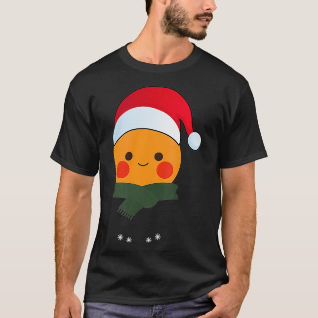 Gingerbread Man Weihnachtsmannmütze Kostüm Weihnac T-Shirt (Vorderseite)