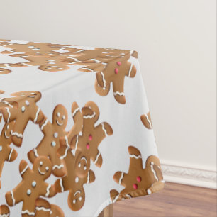 Gingerbread Man Weihnachtsplätzchen Urlaubsbacken Tischdecke