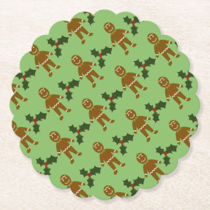 Gingerbread Man Weihnachtsweihnachtszeit-Untersetz Untersetzer
