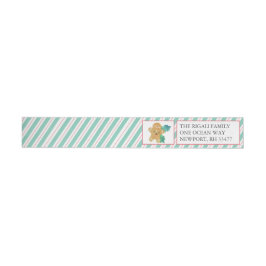 Gingerbread Man Wrap Around Label - Weihnachten