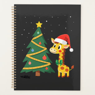 Gingerbread Mann Giraffe Weihnachtsmann Hut Weihna Planer