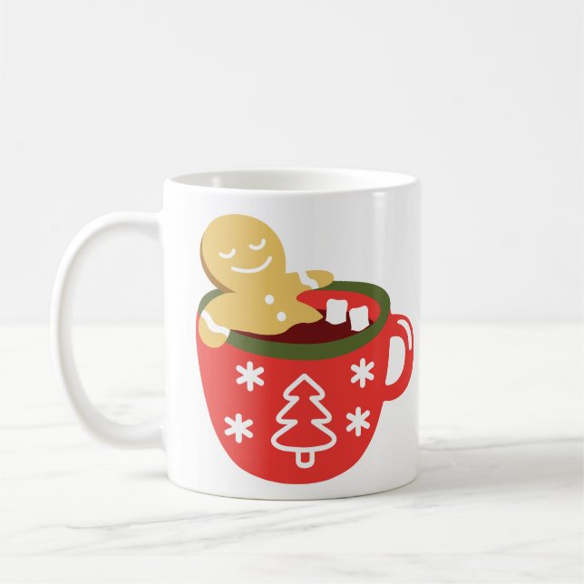 Gingerbread Mann Heiße Schokolade Jacuzzi  Kaffeetasse (Links)