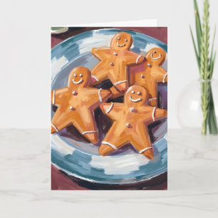 Gingerbread-Mann Kekse Frohe Weihnachten