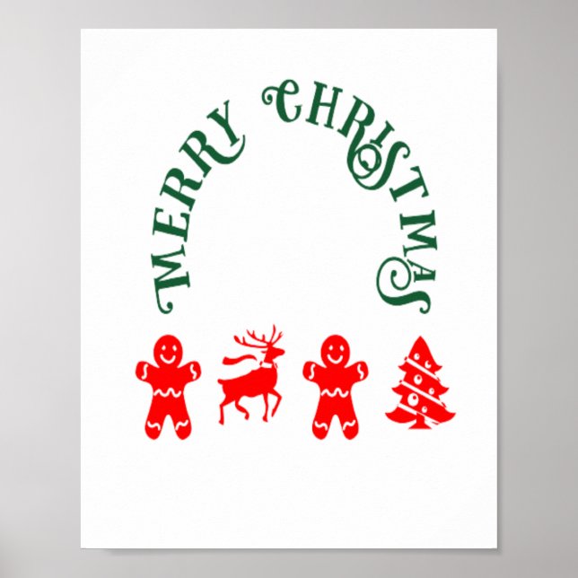 Gingerbread-Mann Poster (Vorne)