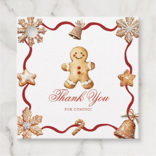 Gingerbread Mann Weihnachts-Baby-Party Geschenkanhänger
