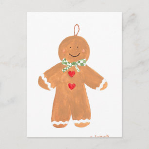 Gingerbread Mann Weihnachts Kekse Xmas Süß  Postkarte
