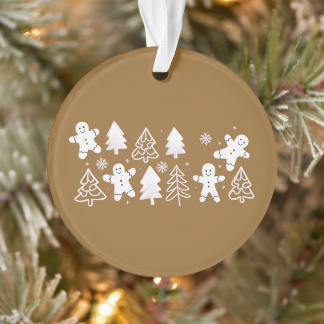 Gingerbread-Mann Weihnachtsfeiertag Winter Bäcker Ornament (Baum)