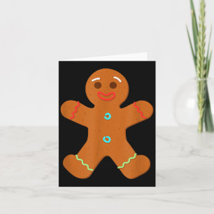 Gingerbread-Mann-Weihnachtsplätzchen-Backen Karte