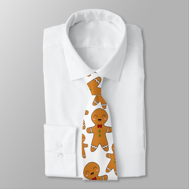 Gingerbread-Männer Krawatte (Gebunden)