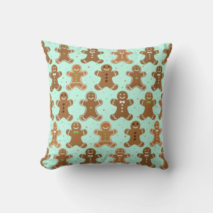 Gingerbread Men Christmas Pattern Kissen