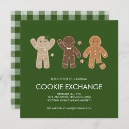 Gingerbread Men Cookie Holiday Party Einladung