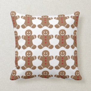 Gingerbread Men Pattern Kissen