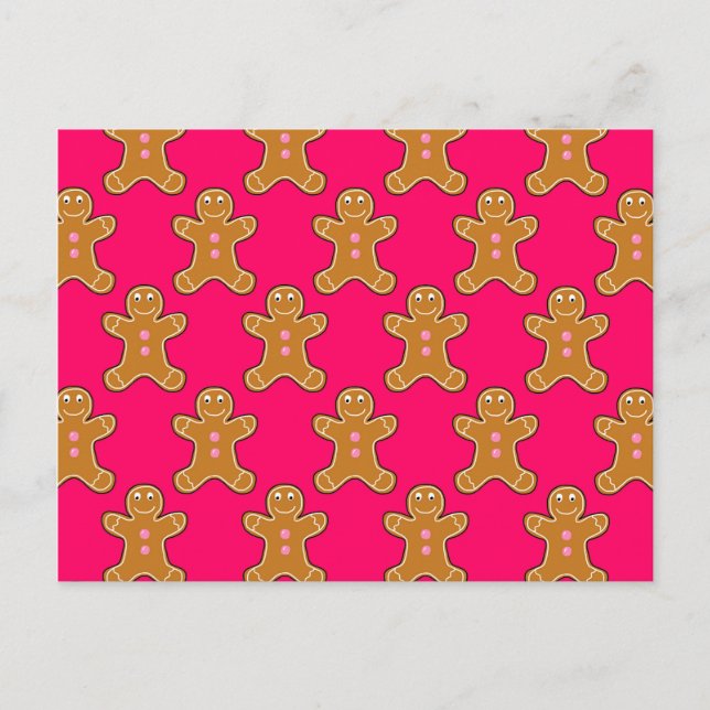 Gingerbread Men Postkarte (Vorderseite)