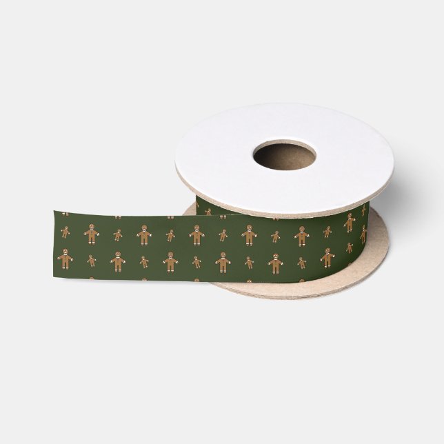 Gingerbread Men Ribbon Satinband (Spule)