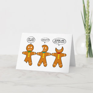 Gingerbread Men Spaß Feiertagskarte