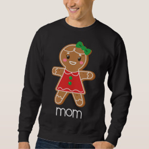 Gingerbread Mom Christmas Matching Pajamas for Fam Sweatshirt