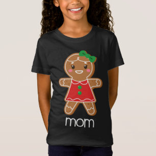 Gingerbread Mom Christmas Matching Pajamas for Fam T-Shirt