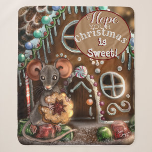 Gingerbread Mouse Weihnachten Sherpadecke