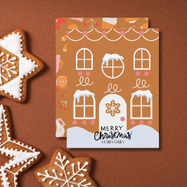 Gingerbread Non-Foto-Ferienkarte Feiertagskarte
