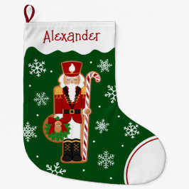 Gingerbread Nutcracker Soldier Large Christmas Sto Großer Weihnachtsstrumpf