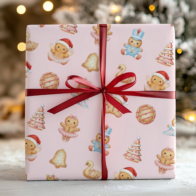 Gingerbread Nutcracker Wrapping Paper Geschenkpapier (Von Creator hochgeladen)