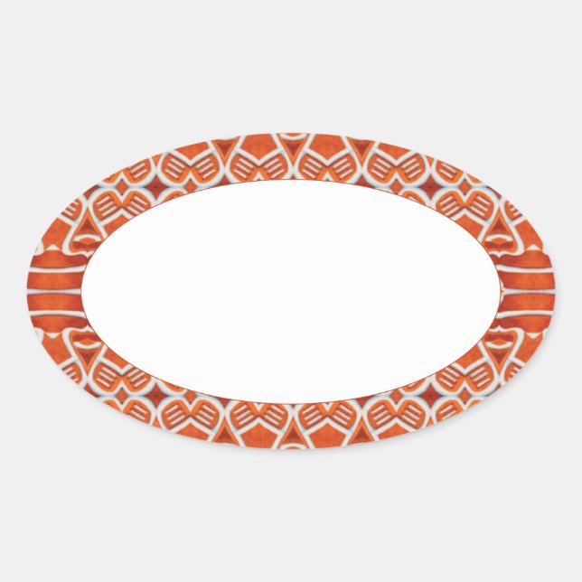 GINGERBREAD Oval Matte Stickers (Vorderseite)