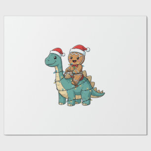 Gingerbread Riad A Dinosaurier Weihnachten Geschenkpapier