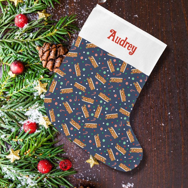 Gingerbread RV Klasse C Camper Personalisiert Großer Weihnachtsstrumpf (Von Creator hochgeladen)