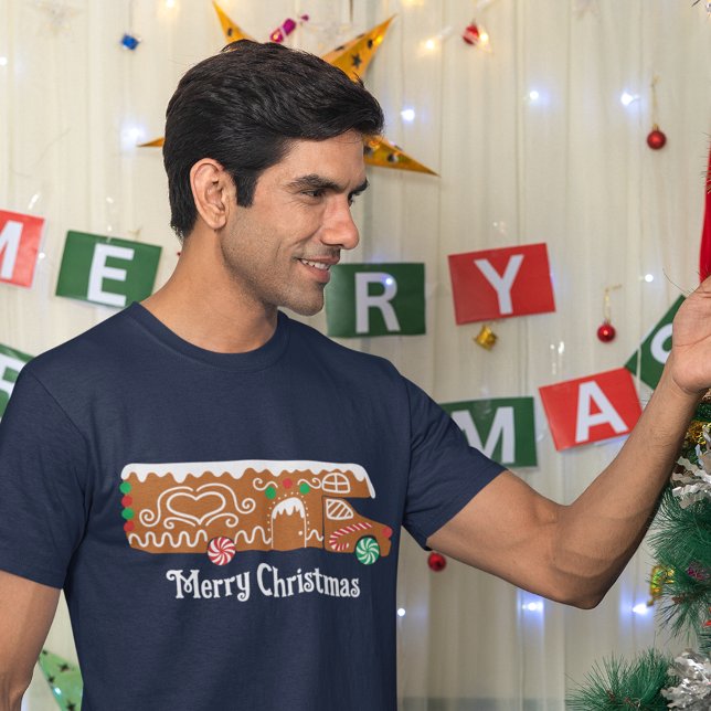 Gingerbread RV Klasse C Camper Weihnachten Grafik T-Shirt (Von Creator hochgeladen)