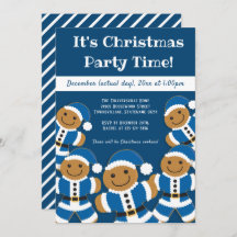 Gingerbread Santa Blue | Weihnachts-Party