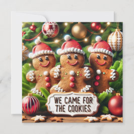Gingerbread Santa Claus Feiertagskarte