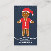 Gingerbread Santa, Weihnachts-Party Einladung