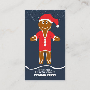 Gingerbread Santa, Weihnachts-Party Einladung