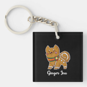Gingerbread shiba inu Hundeschenk für Weihnachte Schlüsselanhänger