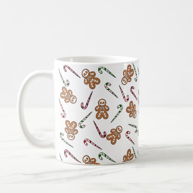 Gingerbread Skeleton Man Kaffeetasse (Links)
